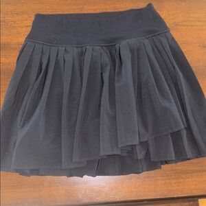 Elegant Black Pleated Skirt